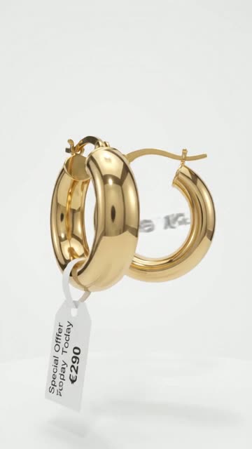 Gold hoop earrings